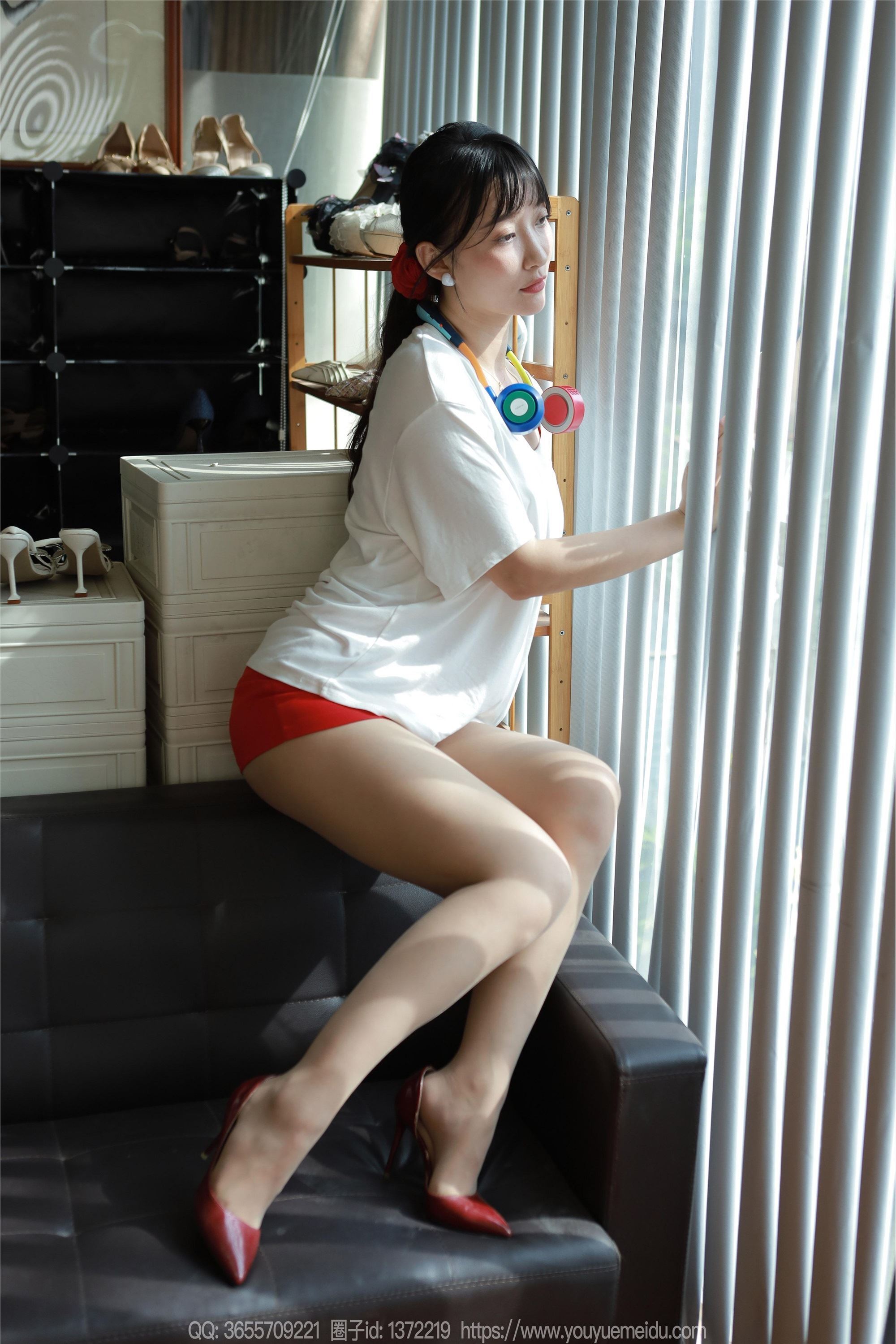 IESS异思趣向  2024.08.20 丝享家 1826 秋秋《白T红裙》